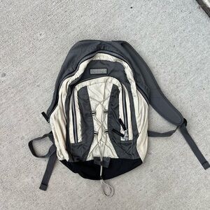 Eddie Bauer Gray and Cream Backpack with Durable Design